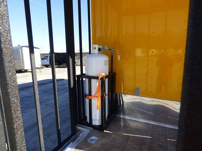 615-8.5-x-22-yellow-concession-bbq-food-trailer-with-appliances-21.jpg 8.5' x 22' Yellow Concession BBQ Food Trailer With Appliances
