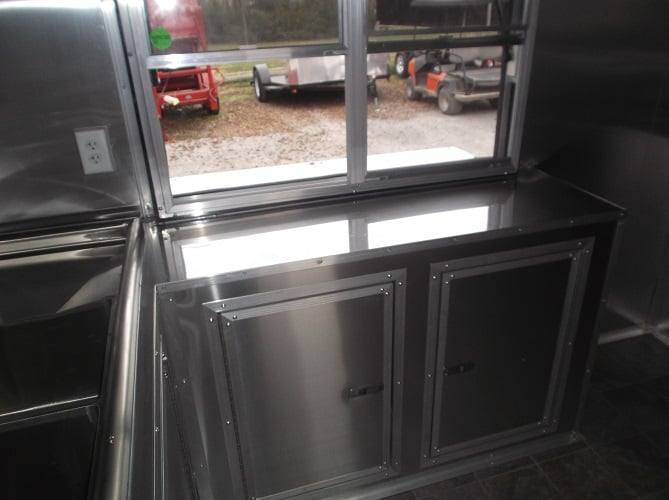 615-8.5-x-22-yellow-concession-bbq-food-trailer-with-appliances-22.jpg 8.5' x 22' Yellow Concession BBQ Food Trailer With Appliances