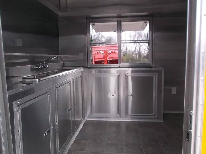 615-8.5-x-22-yellow-concession-bbq-food-trailer-with-appliances-42.jpg 8.5' x 22' Yellow Concession BBQ Food Trailer With Appliances