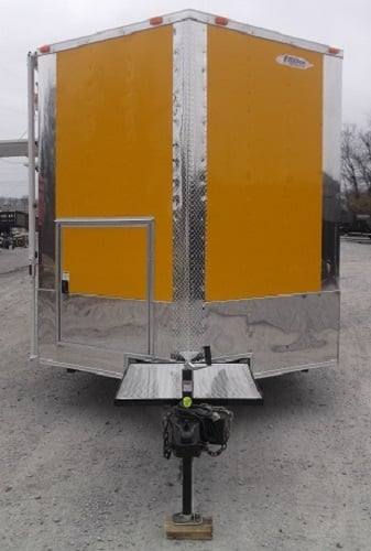 615-8.5-x-22-yellow-concession-bbq-food-trailer-with-appliances-6.jpg 8.5' x 22' Yellow Concession BBQ Food Trailer With Appliances