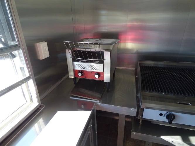 615-8.5-x-22-yellow-concession-bbq-food-trailer-with-appliances-7.jpg 8.5' x 22' Yellow Concession BBQ Food Trailer With Appliances