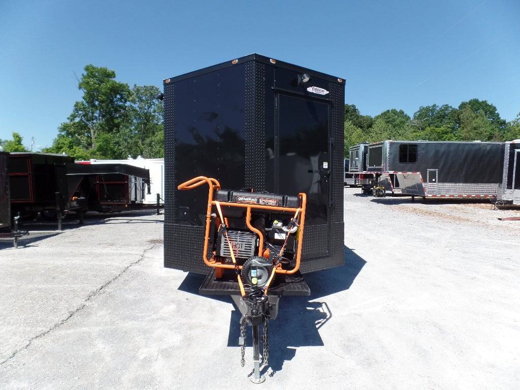 8.5' x 23' Concession Black BBQ Food Trailer With Appliances