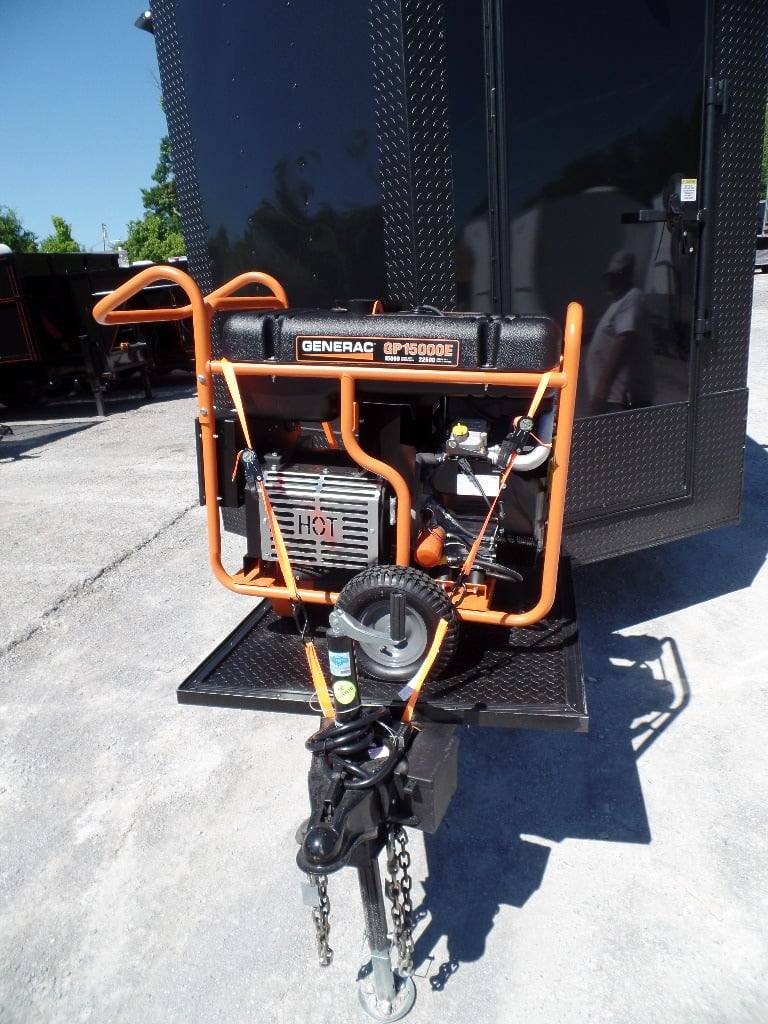 8.5' x 23' Concession Black BBQ Food Trailer With Appliances