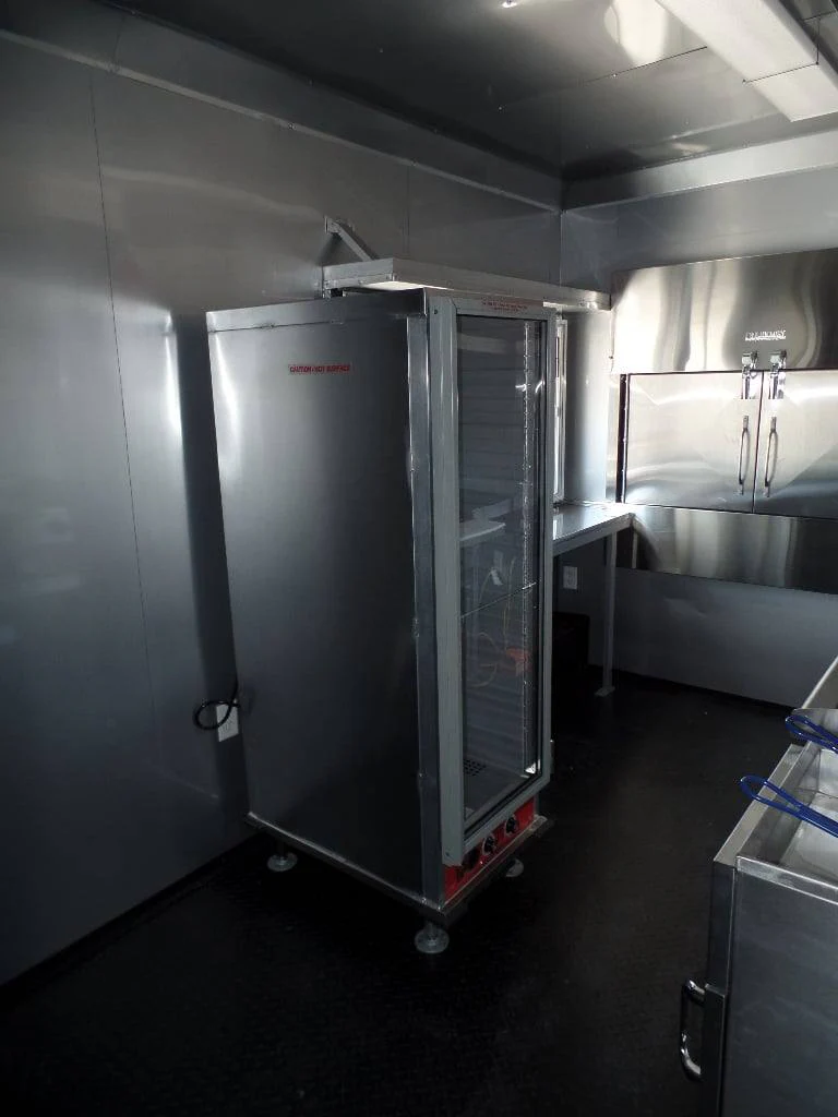 8.5' x 23' Concession Black BBQ Food Trailer With Appliances