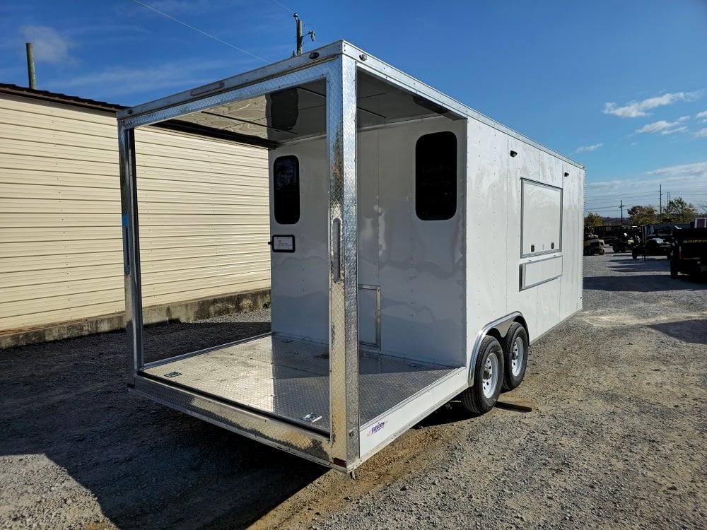 618-8.5-x-23-white-pizza-concession-trailer-vending-10.jpg 8.5' X 23' White Pizza Concession Trailer Vending