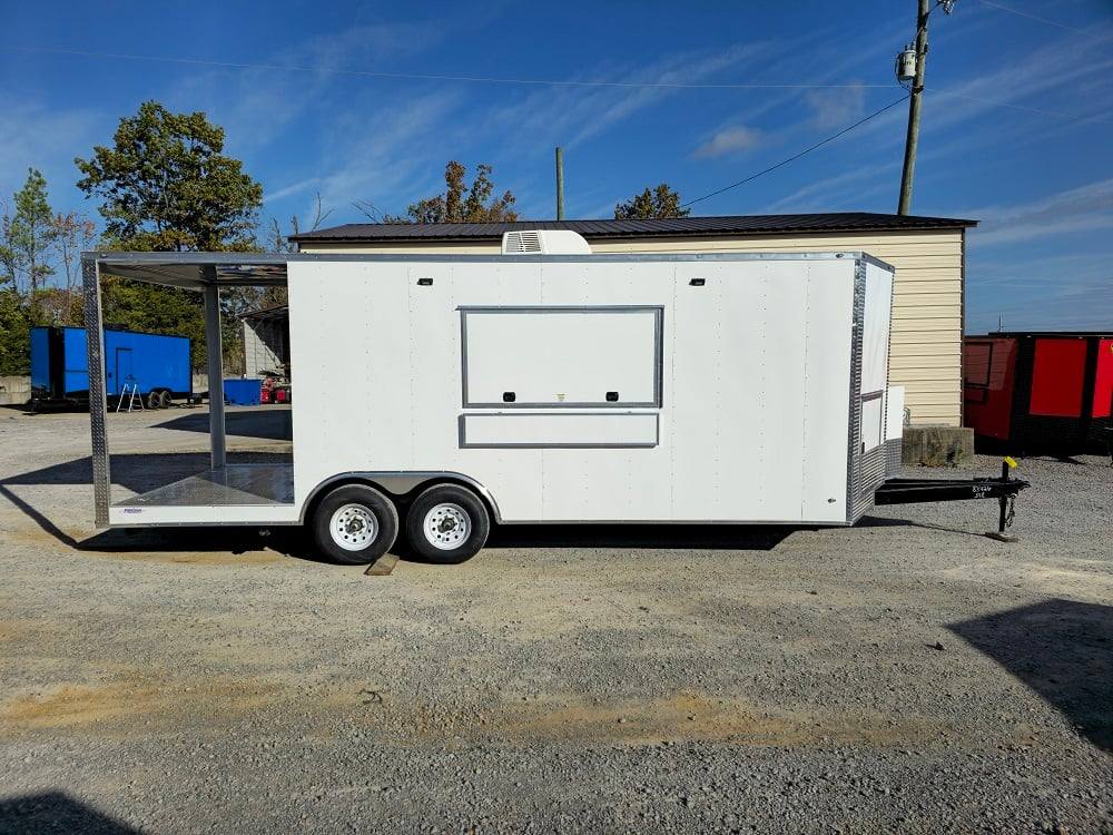 618-8.5-x-23-white-pizza-concession-trailer-vending-11.jpg 8.5' X 23' White Pizza Concession Trailer Vending