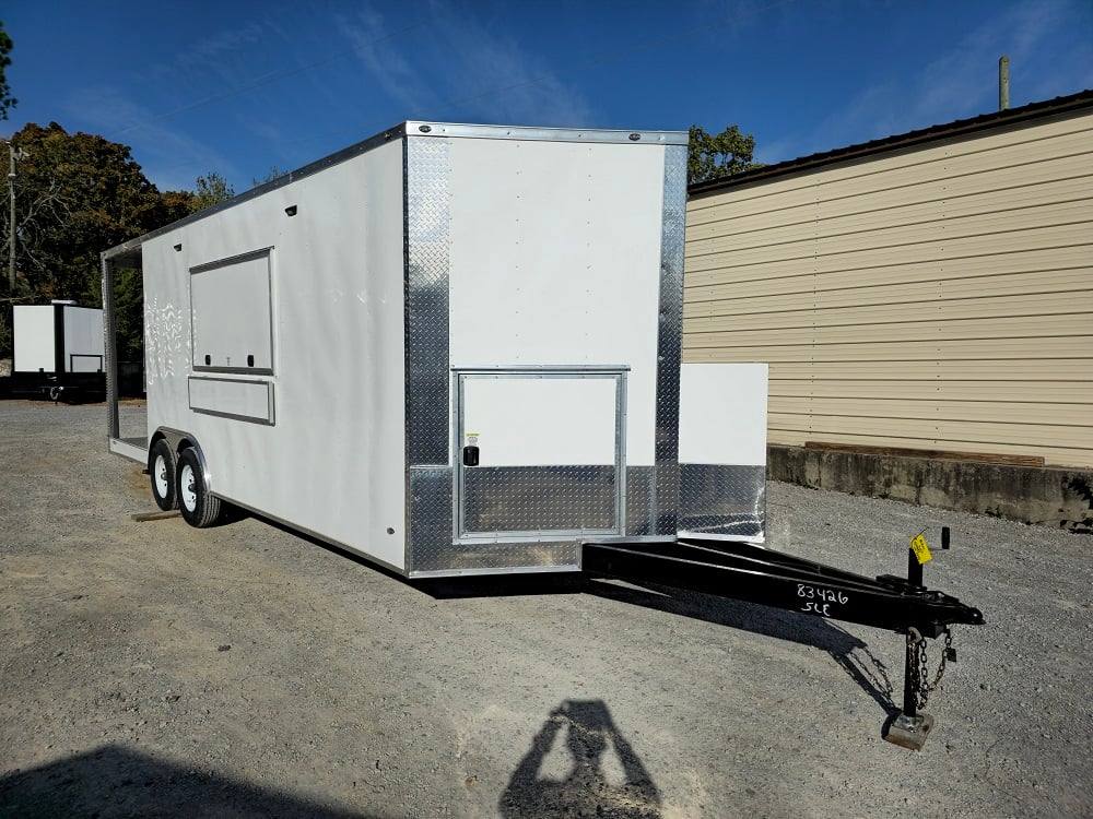 618-8.5-x-23-white-pizza-concession-trailer-vending-12.jpg 8.5' X 23' White Pizza Concession Trailer Vending