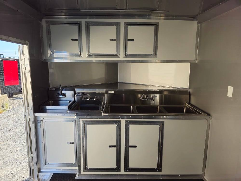 618-8.5-x-23-white-pizza-concession-trailer-vending-20.jpg 8.5' X 23' White Pizza Concession Trailer Vending