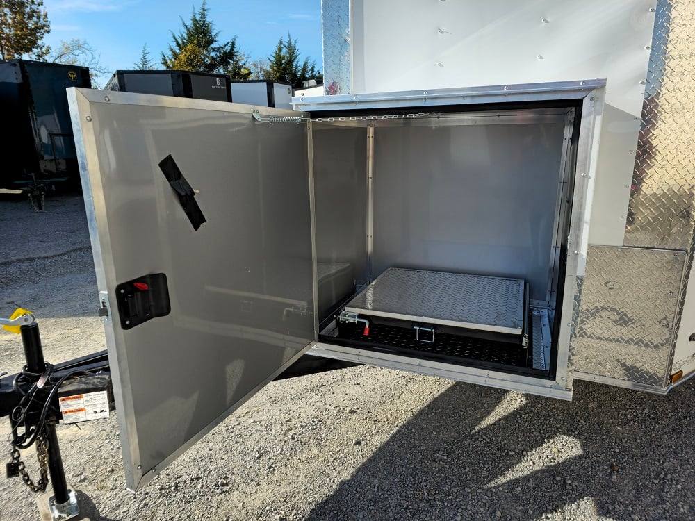 618-8.5-x-23-white-pizza-concession-trailer-vending-4.jpg 8.5' X 23' White Pizza Concession Trailer Vending
