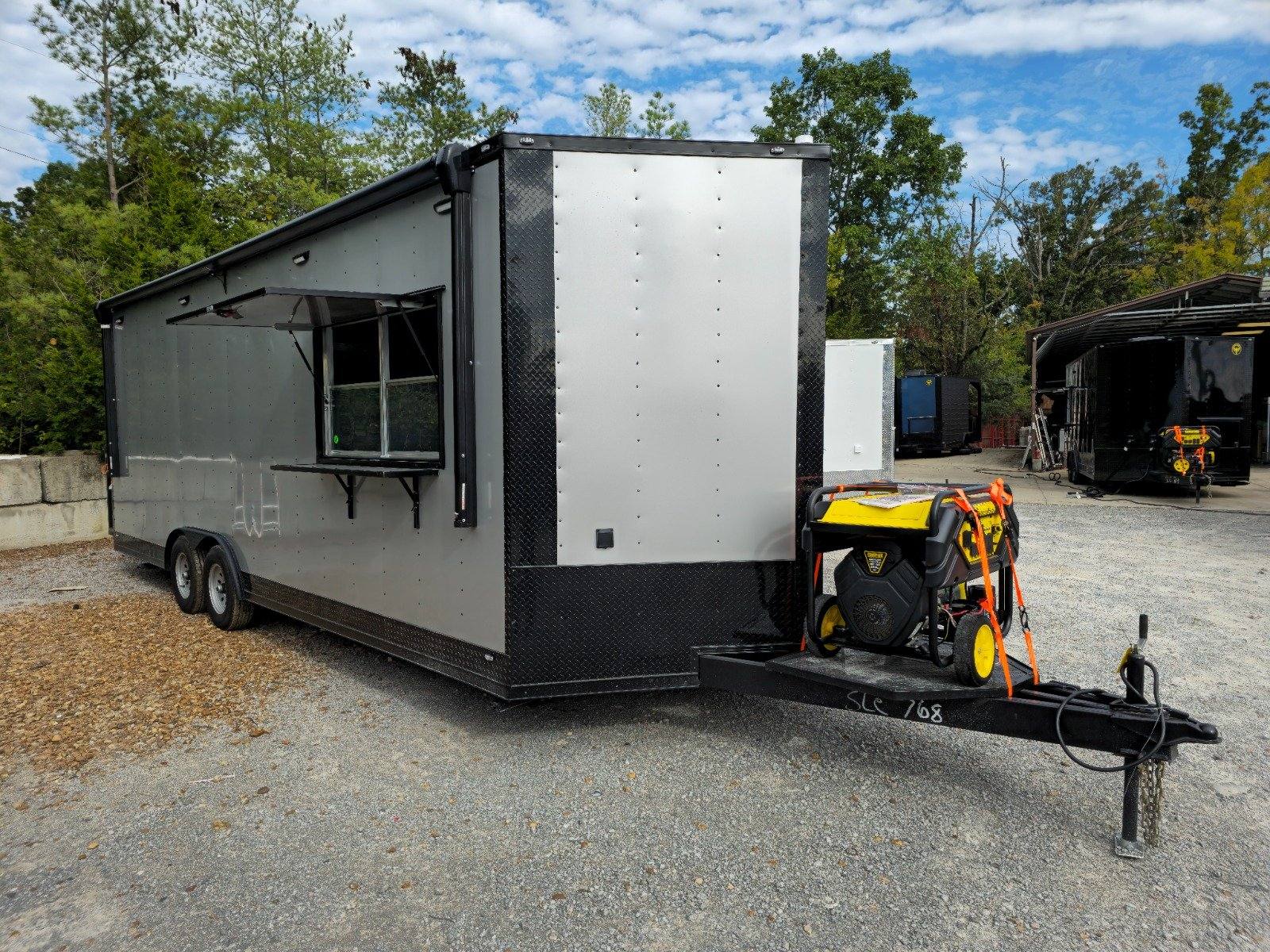 619-8.5-x-24-silver-concession-trailer-food-event-catering-3.jpg 8.5' X 24' Silver Concession Trailer Food Event Catering