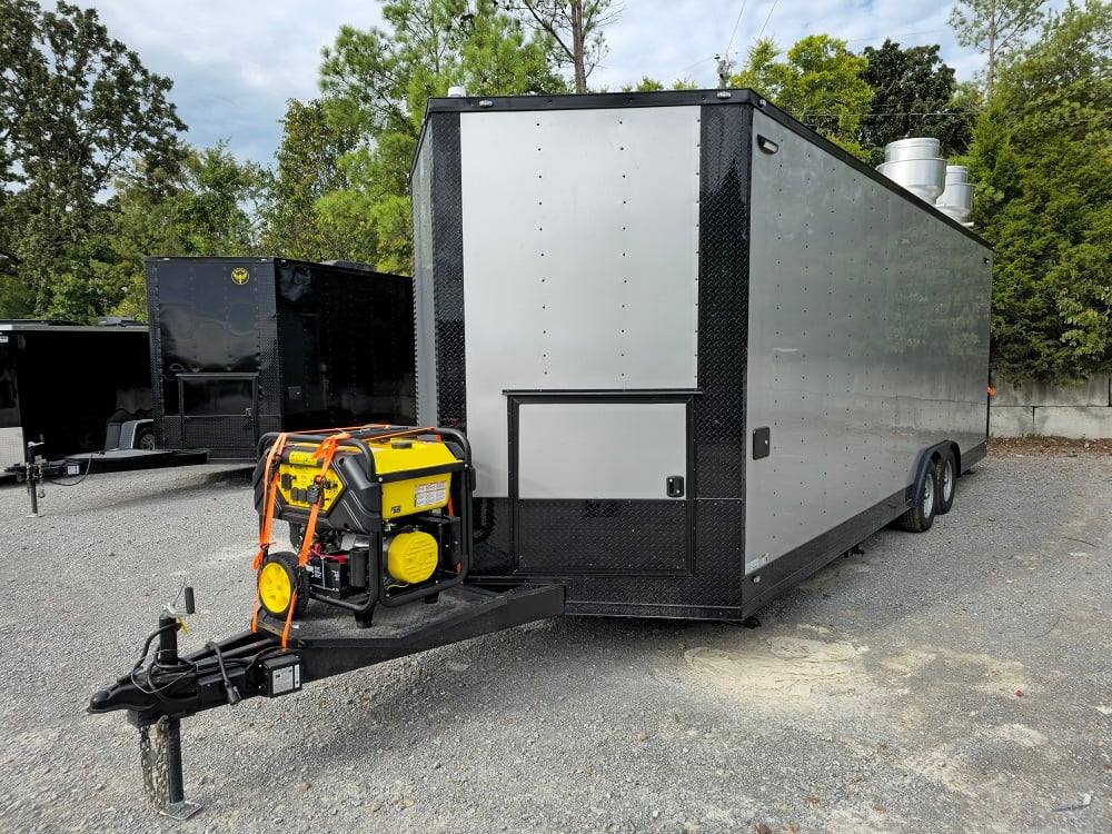 619-8.5-x-24-silver-concession-trailer-food-event-catering-5.jpg 8.5' X 24' Silver Concession Trailer Food Event Catering