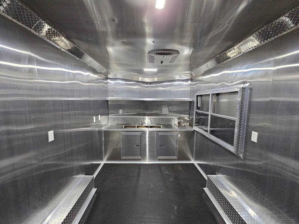62-8.5-x-14-white-concession-food-event-catering-trailer-14.jpg 8.5' X 14' White Concession Food Event Catering Trailer