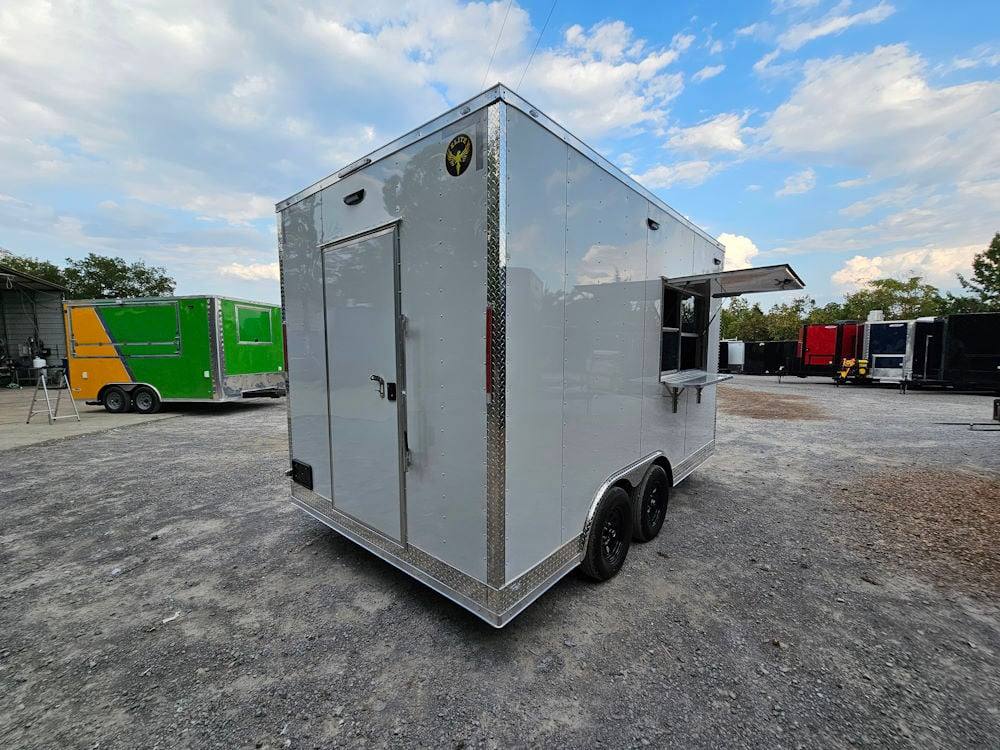 62-8.5-x-14-white-concession-food-event-catering-trailer-20.jpg 8.5' X 14' White Concession Food Event Catering Trailer