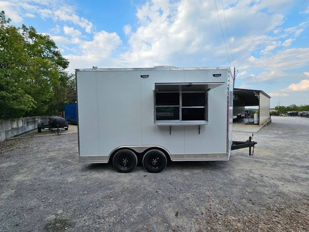 62-8.5-x-14-white-concession-food-event-catering-trailer-21.jpg 8.5' X 14' White Concession Food Event Catering Trailer