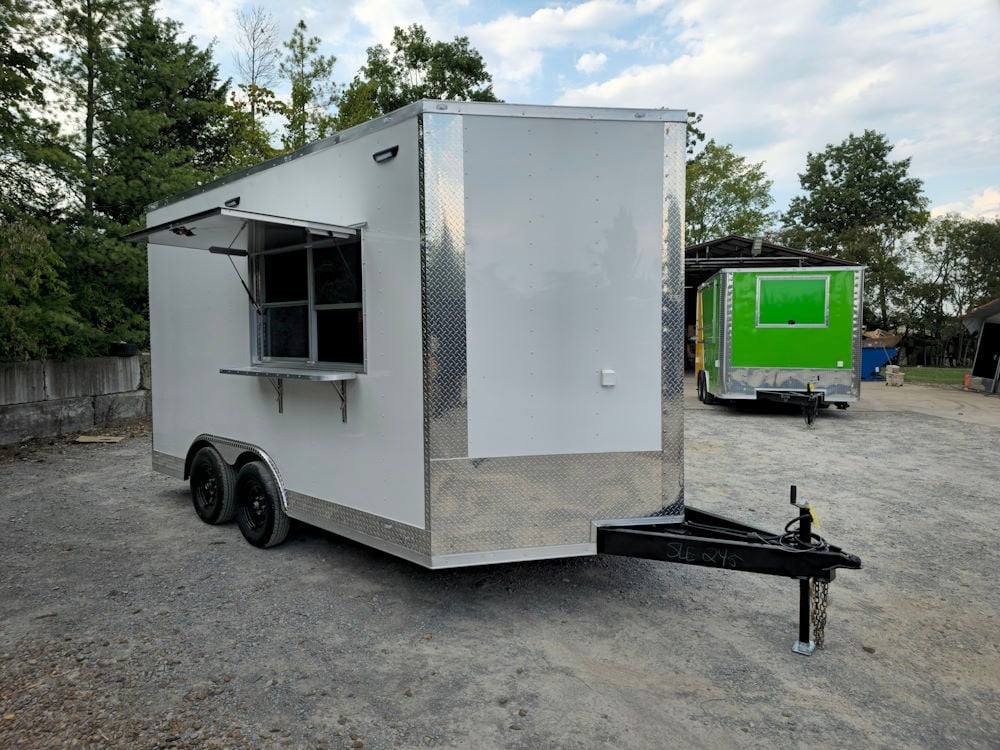 62-8.5-x-14-white-concession-food-event-catering-trailer-22.jpg 8.5' X 14' White Concession Food Event Catering Trailer