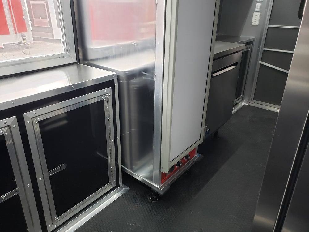 625-8.5-x-24-black-bbq-porch-concession-food-trailer-with-appliances-12.jpg 8.5' x 24' Black BBQ Porch Concession Food Trailer With Appliances