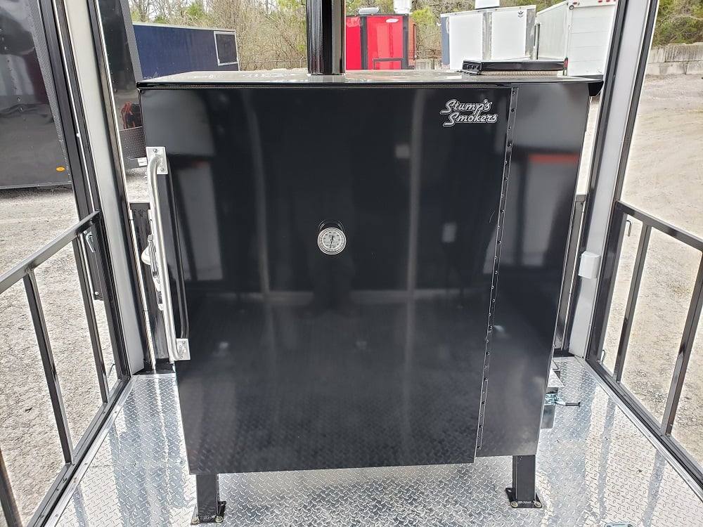 625-8.5-x-24-black-bbq-porch-concession-food-trailer-with-appliances-16.jpg 8.5' x 24' Black BBQ Porch Concession Food Trailer With Appliances