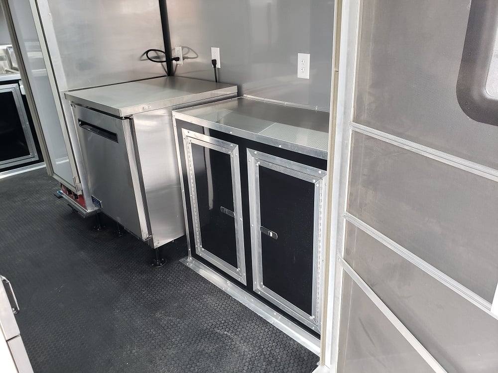 625-8.5-x-24-black-bbq-porch-concession-food-trailer-with-appliances-23.jpg 8.5' x 24' Black BBQ Porch Concession Food Trailer With Appliances