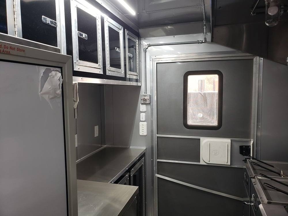 625-8.5-x-24-black-bbq-porch-concession-food-trailer-with-appliances-26.jpg 8.5' x 24' Black BBQ Porch Concession Food Trailer With Appliances