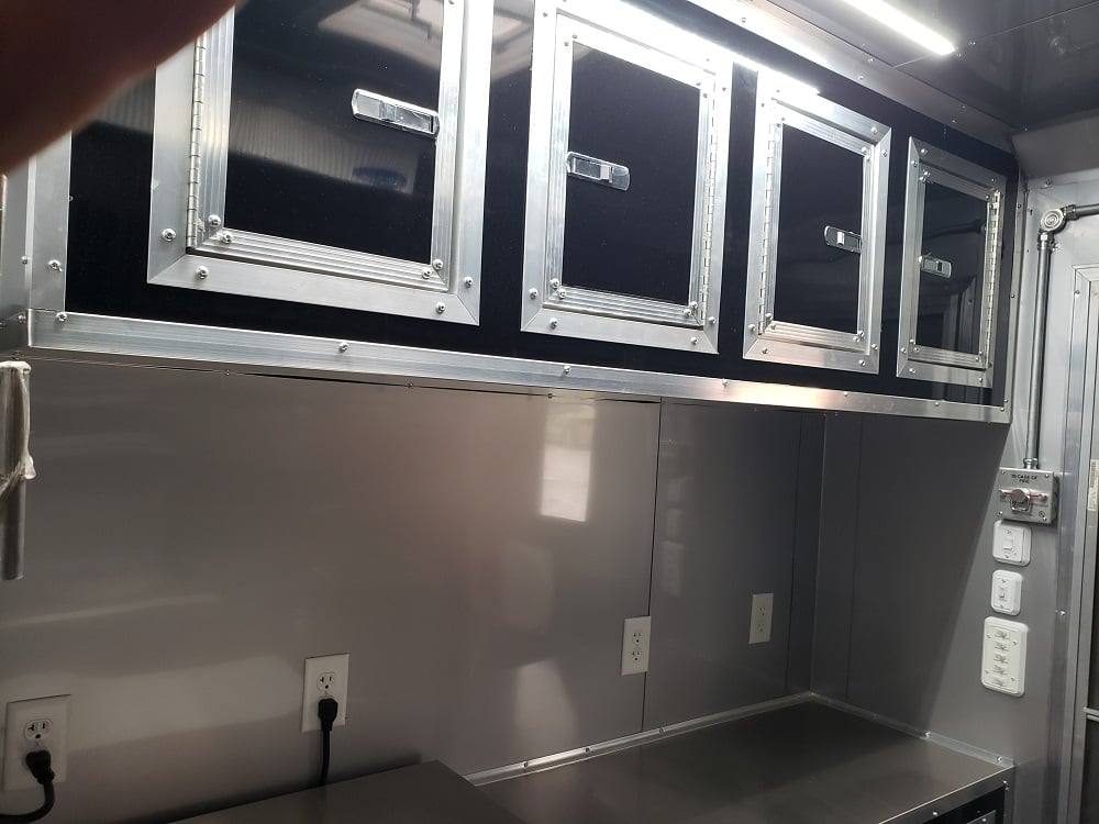 625-8.5-x-24-black-bbq-porch-concession-food-trailer-with-appliances-28.jpg 8.5' x 24' Black BBQ Porch Concession Food Trailer With Appliances