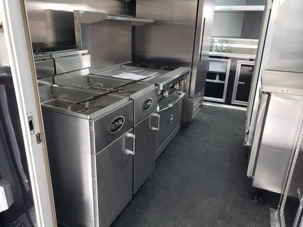 625-8.5-x-24-black-bbq-porch-concession-food-trailer-with-appliances-37.jpg 8.5' x 24' Black BBQ Porch Concession Food Trailer With Appliances