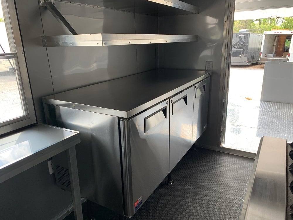 626-8.5-x-24-black-bbq-porch-concession-food-trailer-with-appliances-17.jpg 8.5' x 24' Black BBQ Porch Concession Food Trailer with Appliances