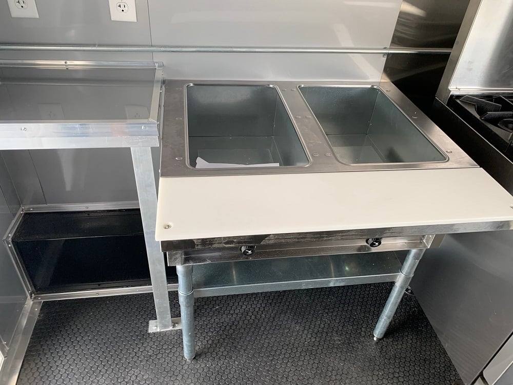 626-8.5-x-24-black-bbq-porch-concession-food-trailer-with-appliances-19.jpg 8.5' x 24' Black BBQ Porch Concession Food Trailer with Appliances