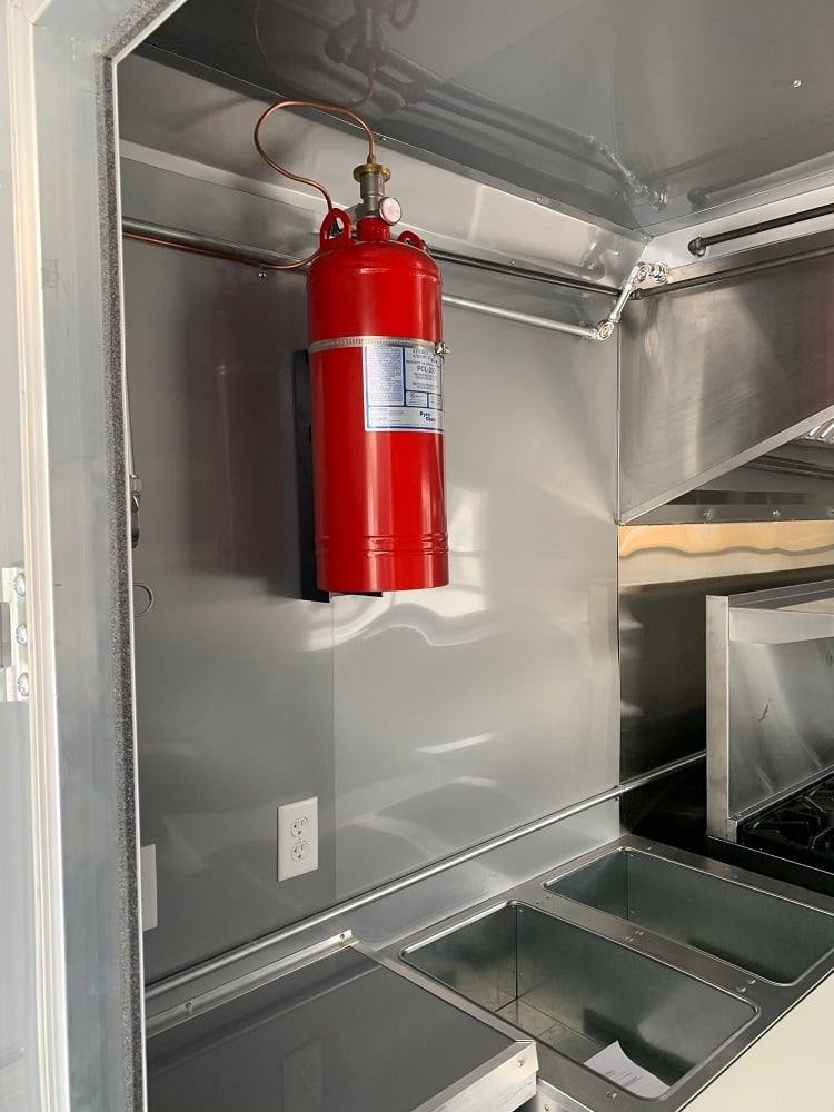626-8.5-x-24-black-bbq-porch-concession-food-trailer-with-appliances-5.jpg 8.5' x 24' Black BBQ Porch Concession Food Trailer with Appliances
