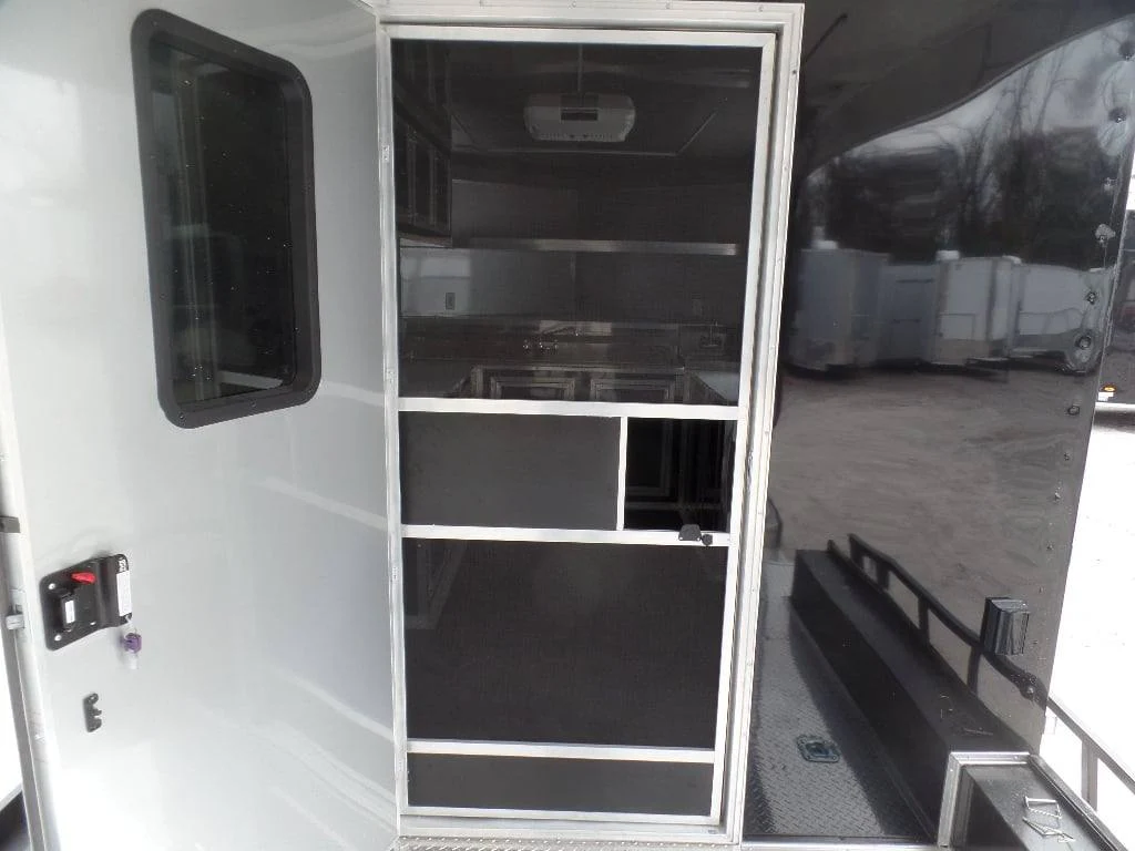 627-8.5-x-24-black-bbq-porch-style-concession-food-trailer-22.webp 8.5' x 24' Black BBQ Porch Style Concession Food Trailer