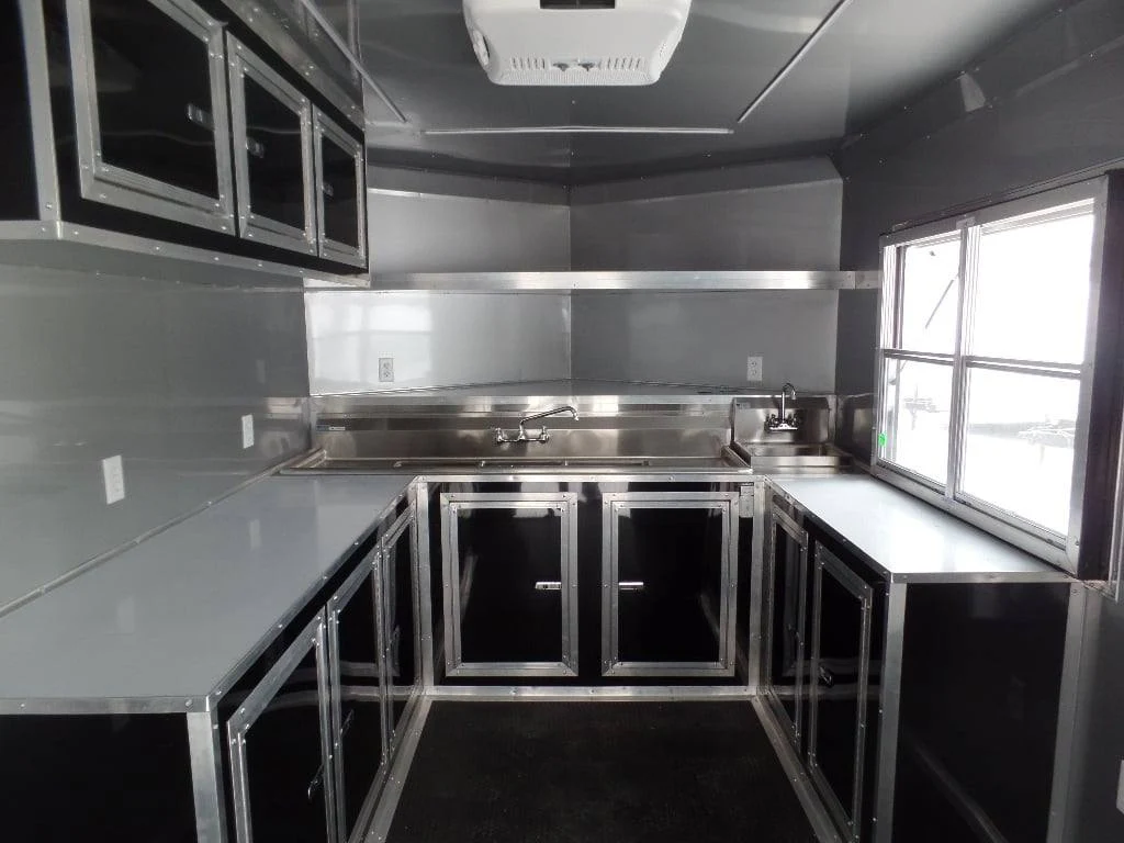 627-8.5-x-24-black-bbq-porch-style-concession-food-trailer-7.webp 8.5' x 24' Black BBQ Porch Style Concession Food Trailer