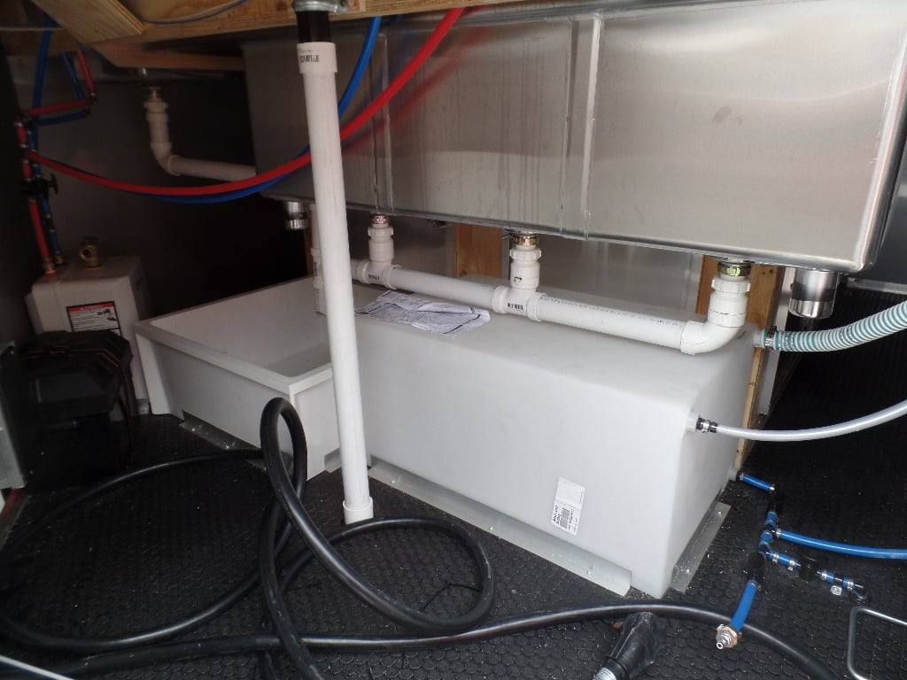 627-8.5-x-24-black-bbq-porch-style-concession-food-trailer-9.jpg 8.5' x 24' Black BBQ Porch Style Concession Food Trailer