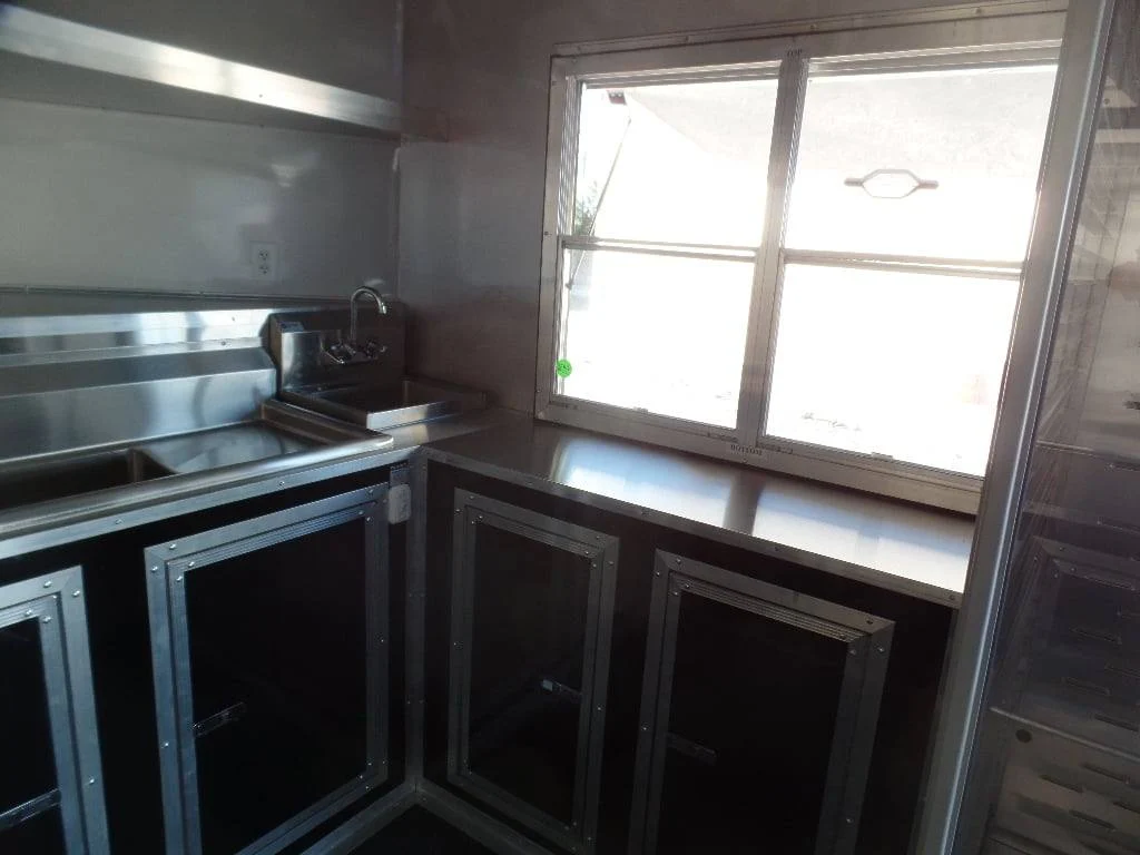 628-8.5-x-24-black-bbq-porch-style-concession-food-trailer-with-appliances-13.webp 8.5' x 24' Black BBQ Porch Style Concession Food Trailer With Appliances