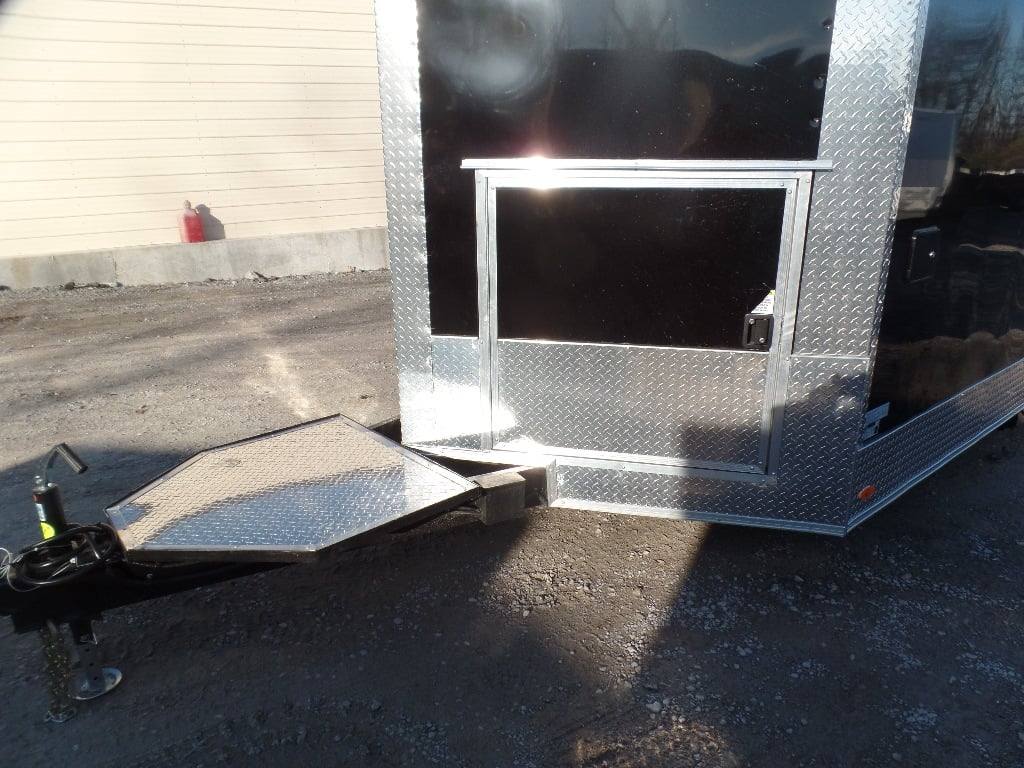 628-8.5-x-24-black-bbq-porch-style-concession-food-trailer-with-appliances-16.jpg 8.5' x 24' Black BBQ Porch Style Concession Food Trailer With Appliances