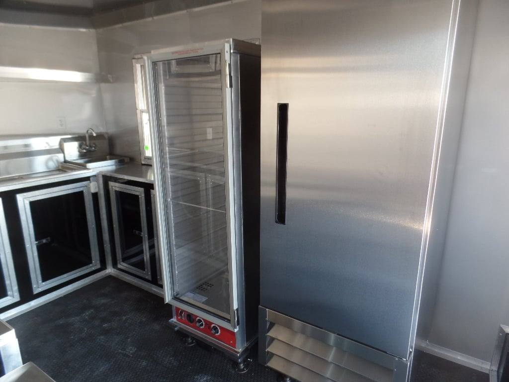 628-8.5-x-24-black-bbq-porch-style-concession-food-trailer-with-appliances-19.jpg 8.5' x 24' Black BBQ Porch Style Concession Food Trailer With Appliances