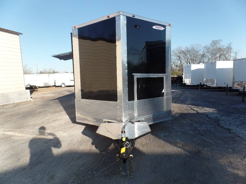 628-8.5-x-24-black-bbq-porch-style-concession-food-trailer-with-appliances-25.jpg 8.5' x 24' Black BBQ Porch Style Concession Food Trailer With Appliances