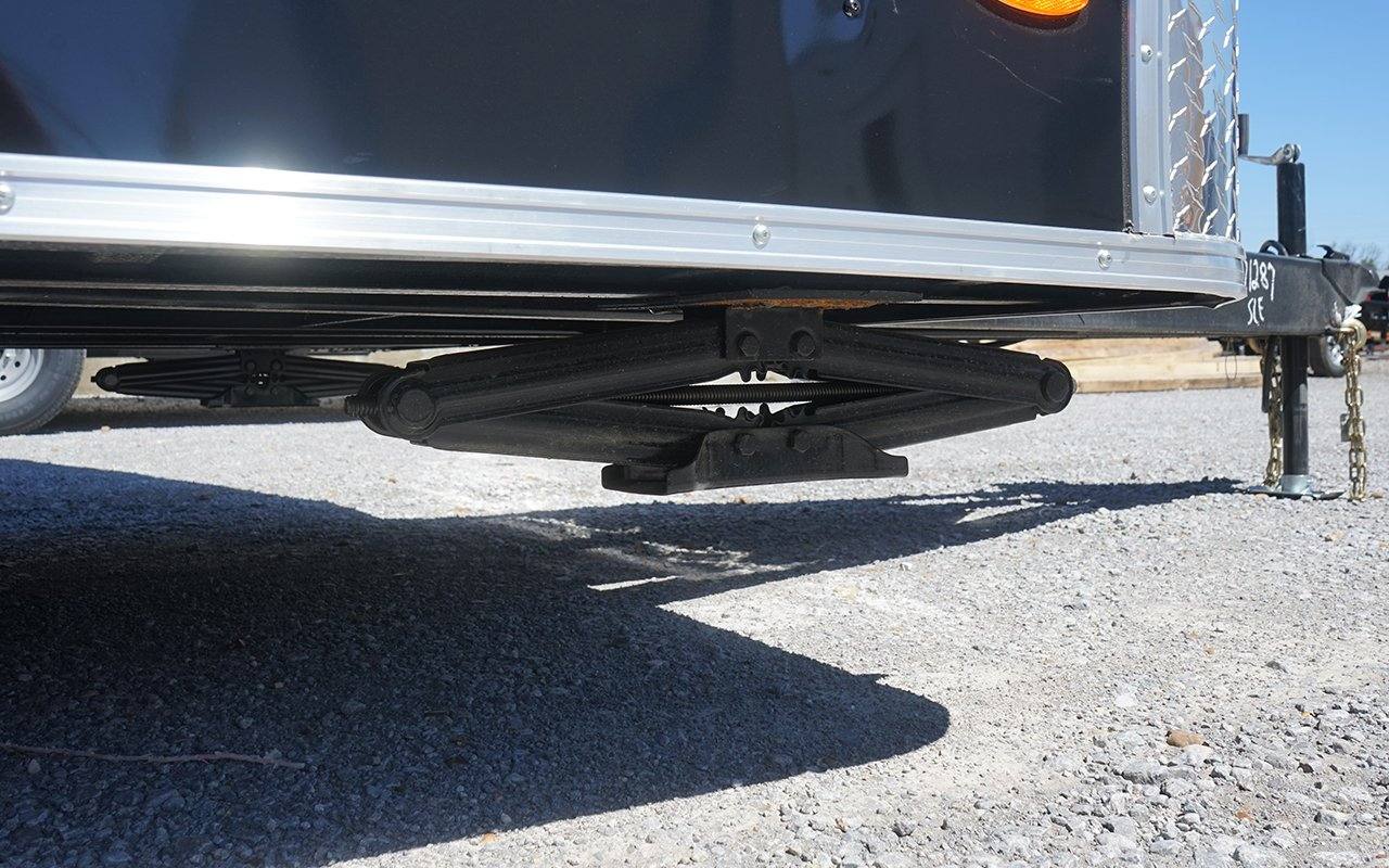 629-8.5-x-24-black-bbq-porch-style-concession-trailer-11.jpg 8.5' x 24' Black BBQ Porch Style Concession Trailer