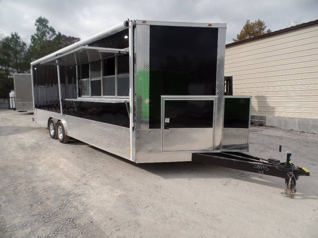 633-8.5-x-24-black-concession-food-trailer-with-appliances-13.jpg 8.5' x 24' Black Concession Food Trailer With Appliances