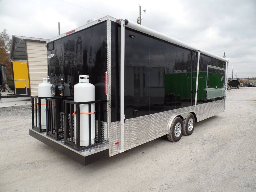 633-8.5-x-24-black-concession-food-trailer-with-appliances-15.jpg 8.5' x 24' Black Concession Food Trailer With Appliances