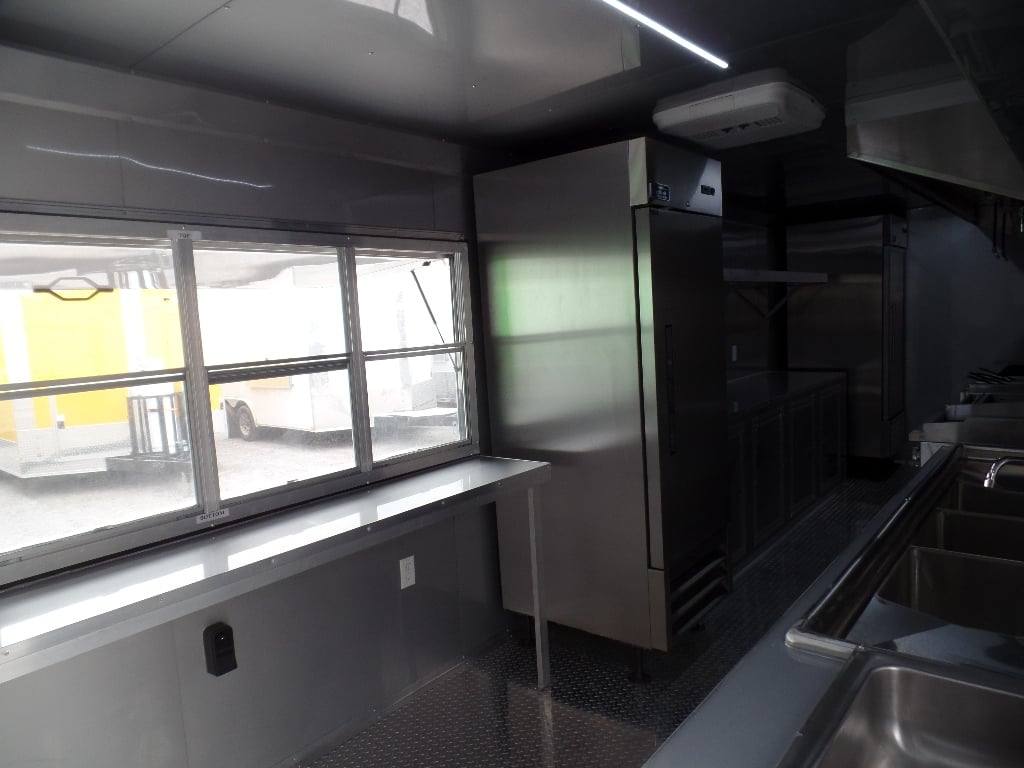 633-8.5-x-24-black-concession-food-trailer-with-appliances-29.jpg 8.5' x 24' Black Concession Food Trailer With Appliances