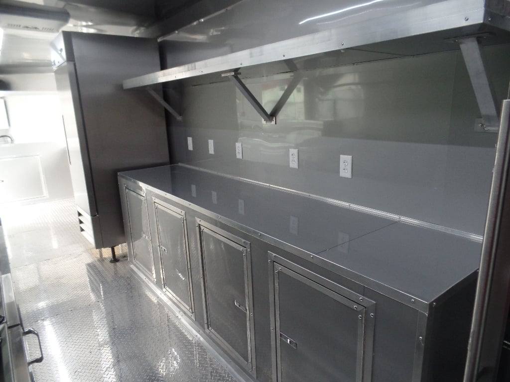 633-8.5-x-24-black-concession-food-trailer-with-appliances-3.jpg 8.5' x 24' Black Concession Food Trailer With Appliances