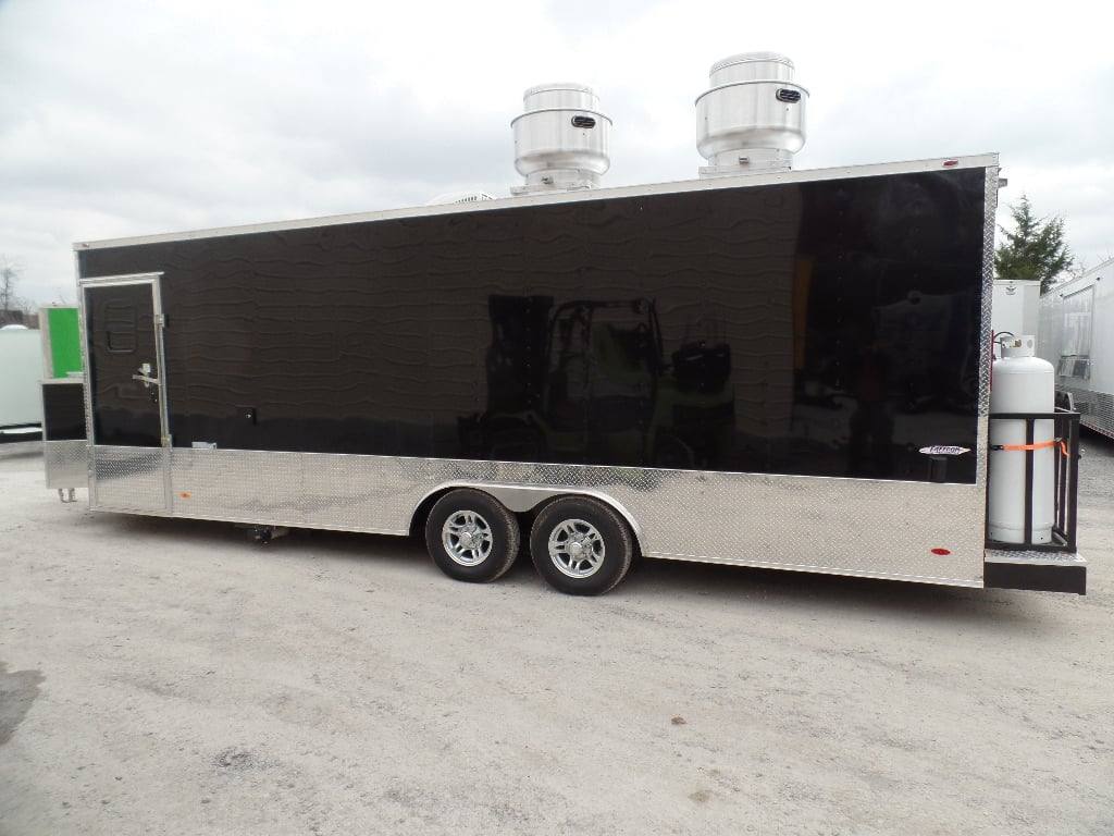 633-8.5-x-24-black-concession-food-trailer-with-appliances-30.jpg 8.5' x 24' Black Concession Food Trailer With Appliances