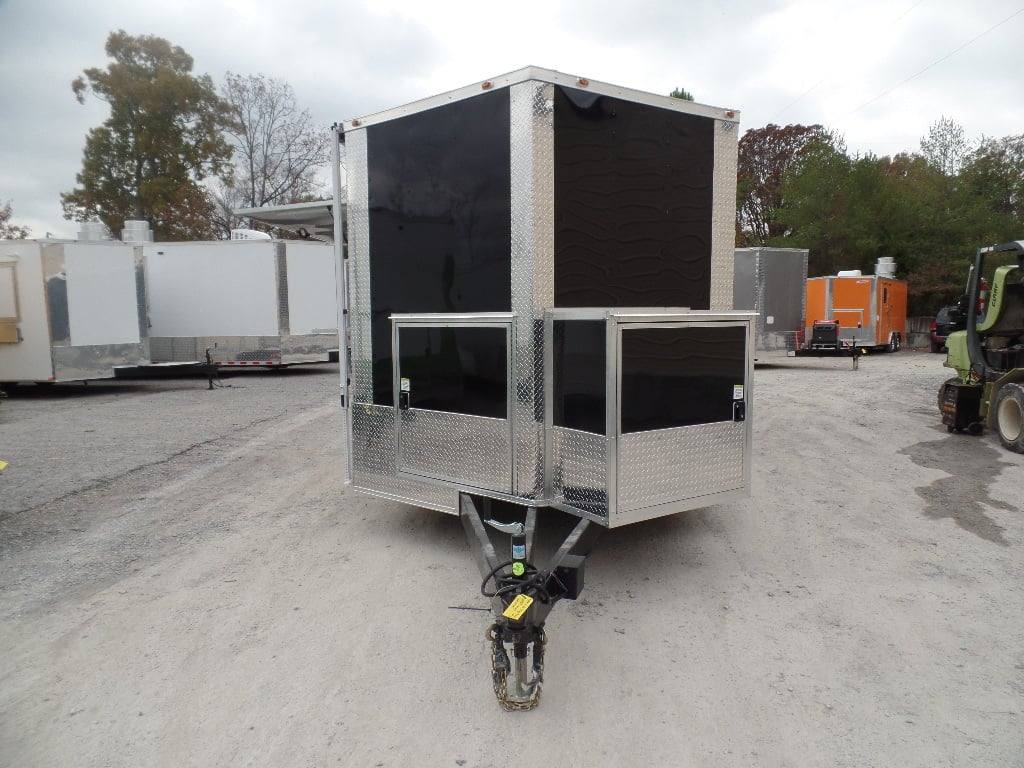 633-8.5-x-24-black-concession-food-trailer-with-appliances-4.jpg 8.5' x 24' Black Concession Food Trailer With Appliances