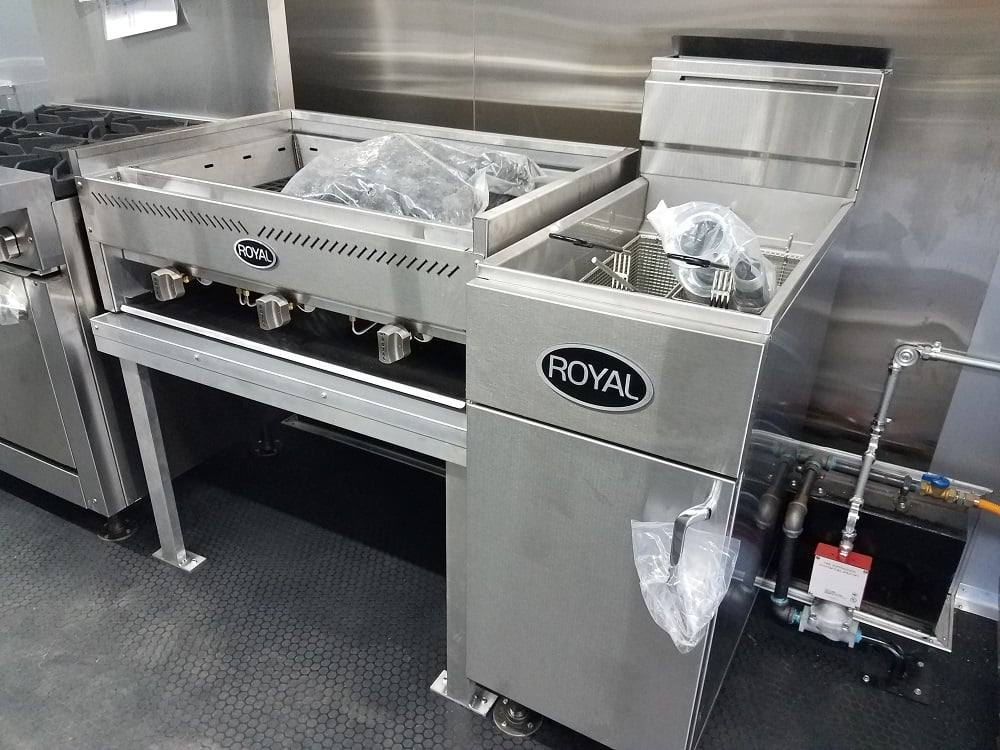 634-8.5-x-24-black-concession-food-trailer-with-appliances-10.jpg 8.5' x 24' Black Concession Food Trailer with Appliances