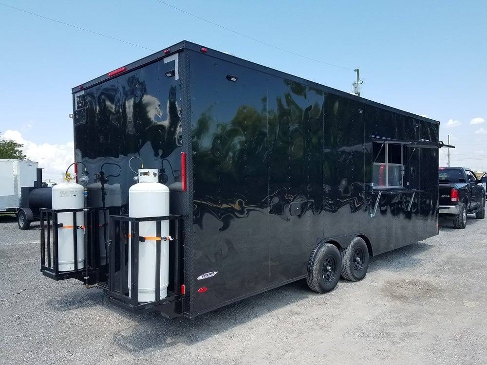 634-8.5-x-24-black-concession-food-trailer-with-appliances-17.jpg 8.5' x 24' Black Concession Food Trailer with Appliances