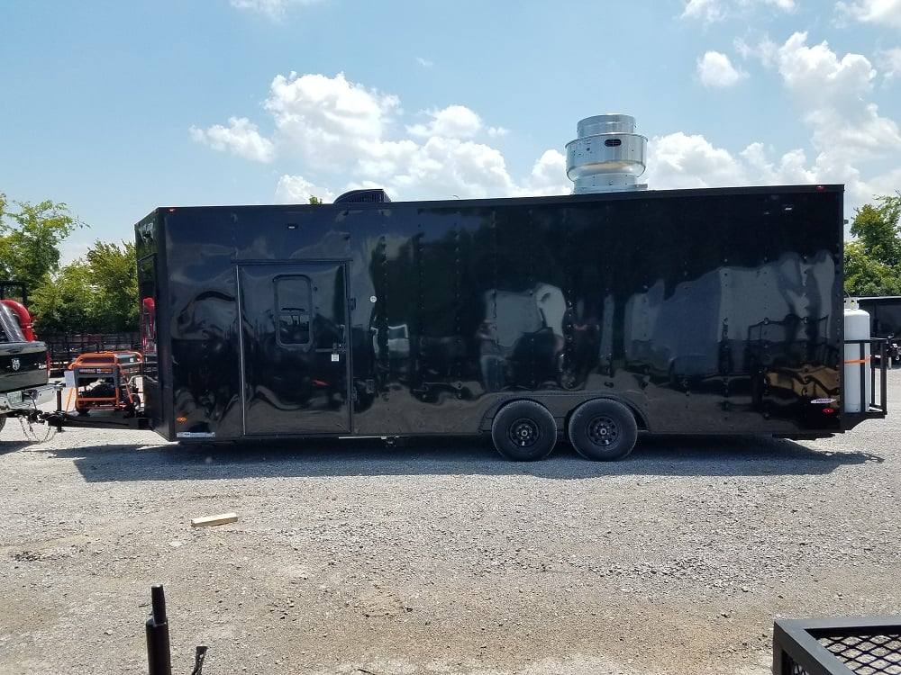634-8.5-x-24-black-concession-food-trailer-with-appliances-18.jpg 8.5' x 24' Black Concession Food Trailer with Appliances