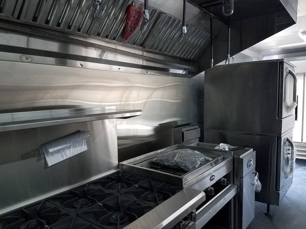 634-8.5-x-24-black-concession-food-trailer-with-appliances-2.jpg 8.5' x 24' Black Concession Food Trailer with Appliances