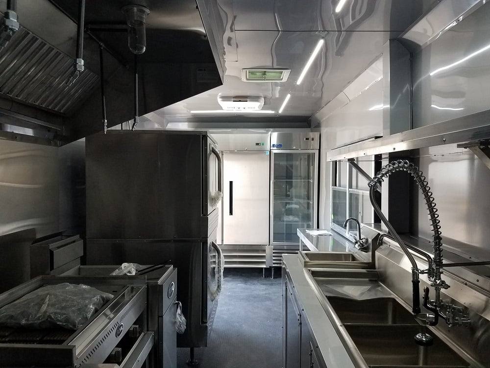 634-8.5-x-24-black-concession-food-trailer-with-appliances-6.jpg 8.5' x 24' Black Concession Food Trailer with Appliances