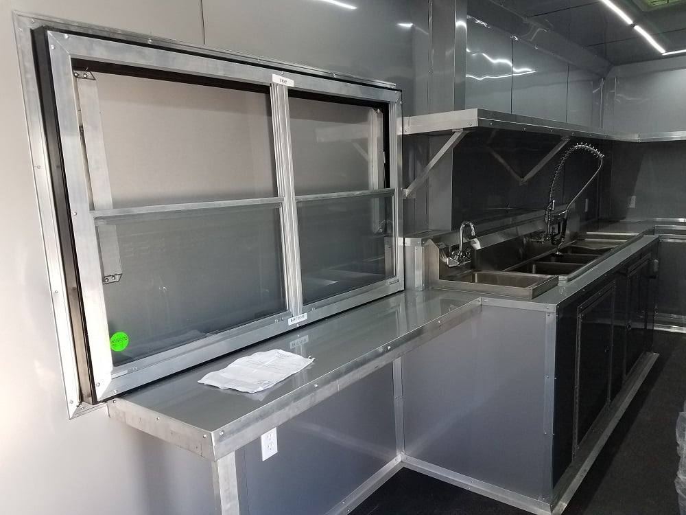 634-8.5-x-24-black-concession-food-trailer-with-appliances-9.jpg 8.5' x 24' Black Concession Food Trailer with Appliances