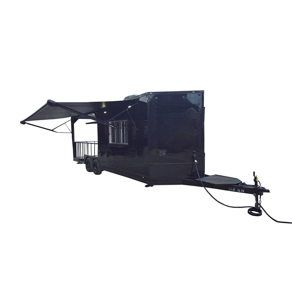 635-8.5-x-24-black-concession-trailer-kettle-corn-event-catering-1.webp 8.5' X 24' Black Concession Trailer Kettle Corn Event Catering