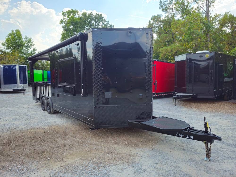 635-8.5-x-24-black-concession-trailer-kettle-corn-event-catering-10.jpg 8.5' X 24' Black Concession Trailer Kettle Corn Event Catering